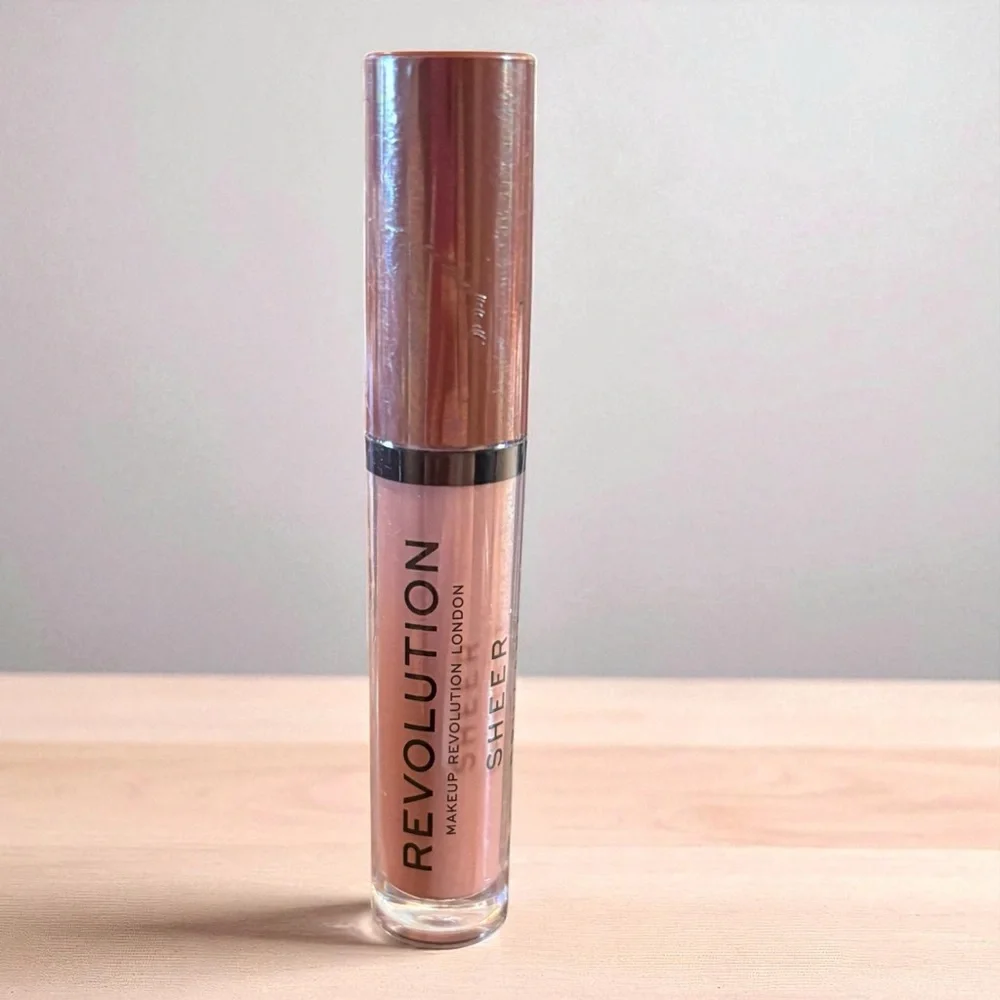 ⚫️ MAKEUP REVOLUTION SHEER BRILLIANT LIQUID LIPSTICK SHEER 123 BRUNCH New Sealed
